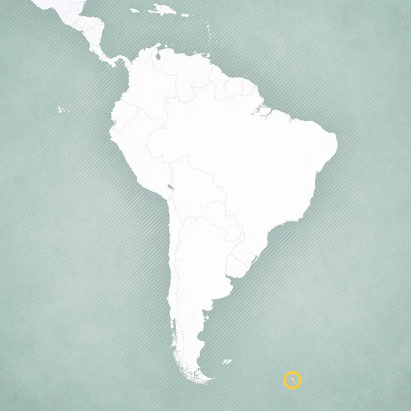 Mapa Jižní Ameriky-Jižní Georgie — Stock fotografie