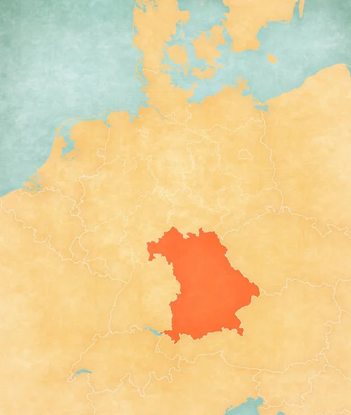 Carte de l'Allemagne - Bavière — Photo