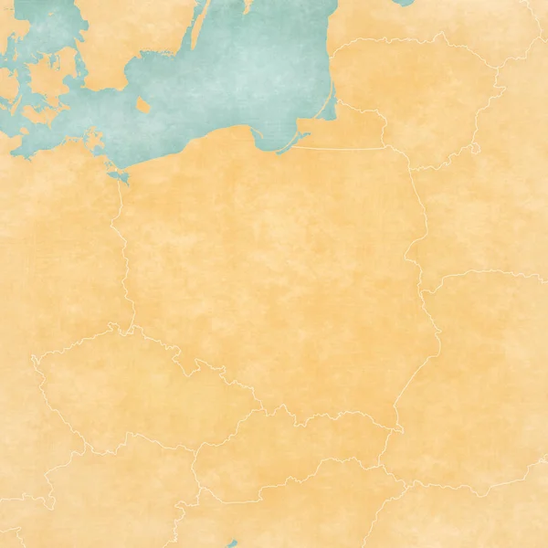 Blank Map of Poland