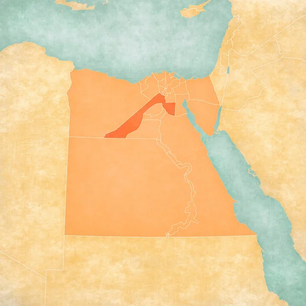 Mapa de Egipto - Giza — Foto de Stock