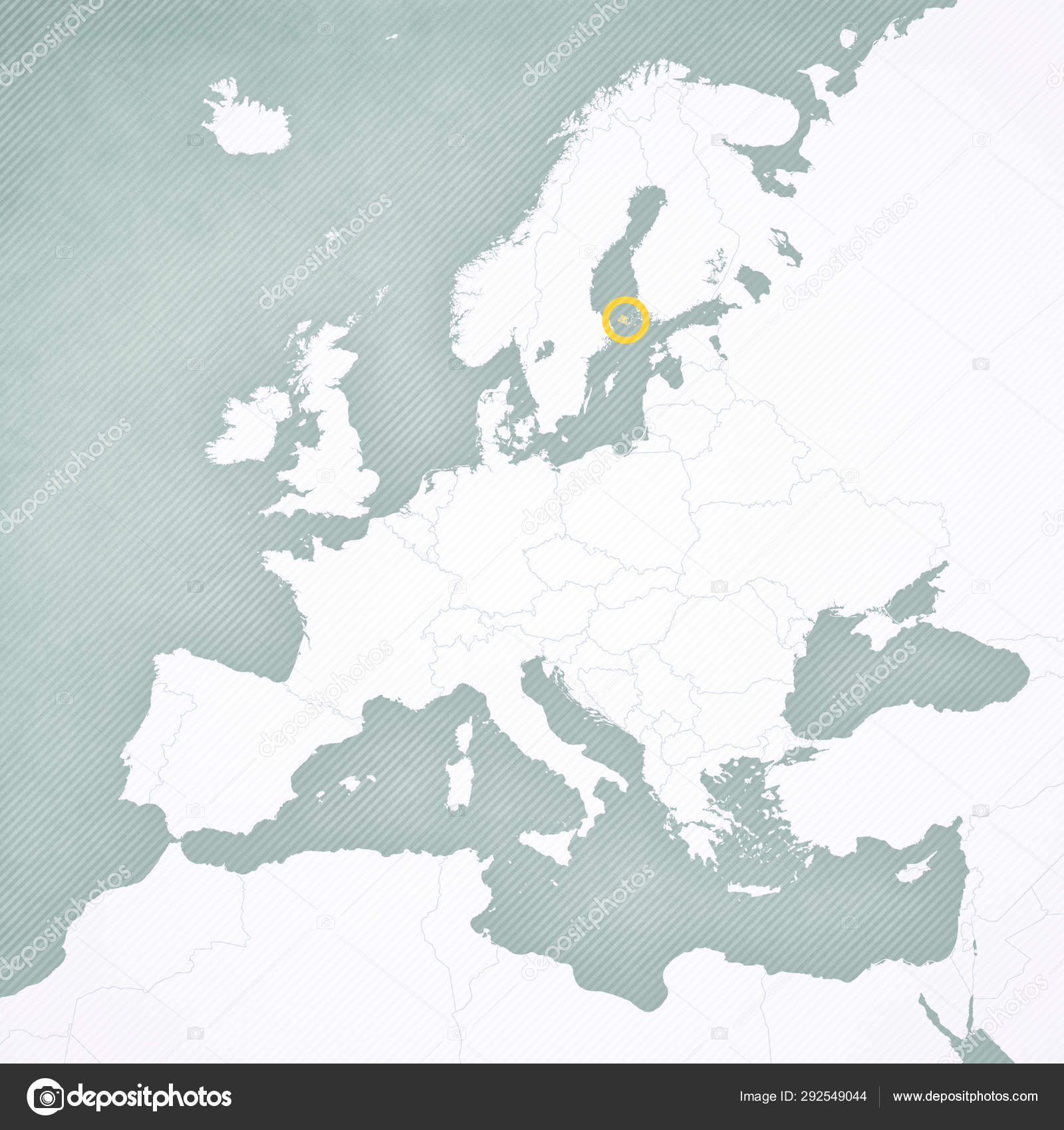 Map Of Europe Aland Islands Stock Photo Image By C Tindo Map Of Europe Aland Islands Stock Photo Image By C Tindo