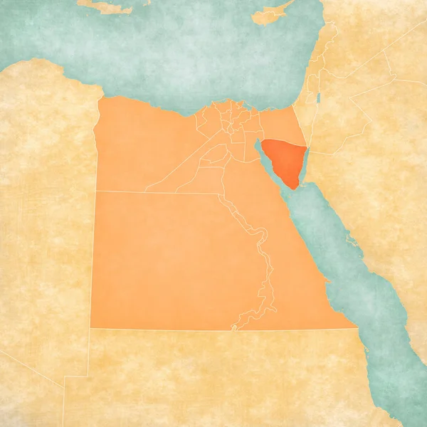 Map of Egypt - South Sinai