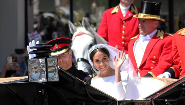 Princ Harry Meghan Markle Windsor 2018 Princ Harry Meghan Markle — Stock fotografie