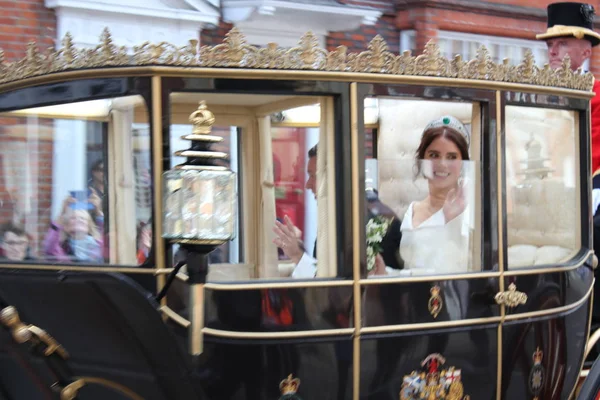 Princesa Eugenie Jack Brooksbank Windsor Reino Unido 2018 Princesa Eugenie — Fotografia de Stock