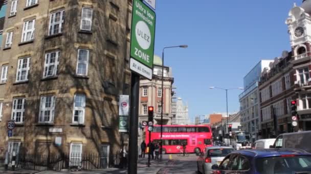 Ulez London Storbritannien April 2019 Ulez Ultra Low Emission Zone — Stockvideo