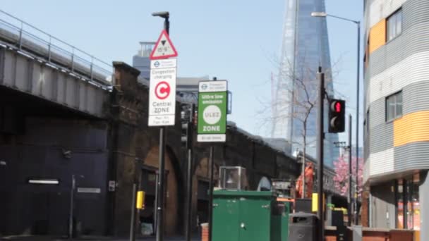 Ulez Londres Royaume Uni Avril 2019 Ulez Ultra Low Emission — Video