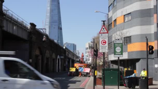 Ulez London Storbritannien April 2019 Ulez Ultra Low Utsläpp Zon — Stockvideo