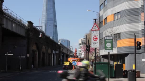 Ulez London April 2019 Ulez Ultra Low Emission Zone New — Stockvideo