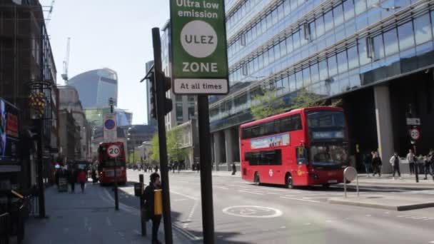 Ulez Londres Royaume Uni Avril 2019 Ulez Ultra Low Emission — Video