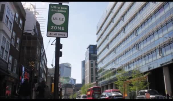 Ulez Londres Royaume Uni Avril 2019 Ulez Ultra Low Emission — Video