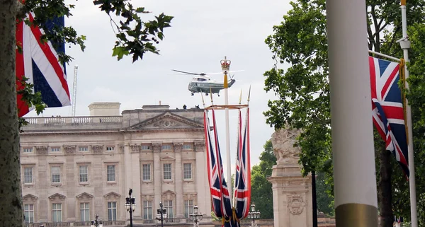 Donald Trump Londýn Velká Británie 2019 Donald Trump Helikoptéra Přistávání — Stock fotografie