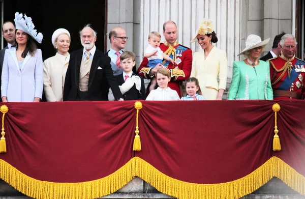 Ratu Elizabeth London 8June 2019 Pangeran Markle Meghan Harry George — Stok Foto