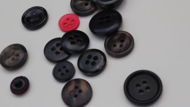 Buttons Turning Stock Footage Odd One Out Button Concept Stock — Stock Video