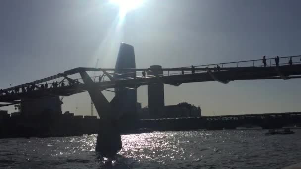 Londres Royaume Uni 2022 Vue Pont Millénaire Sur Tamise Londres — Video