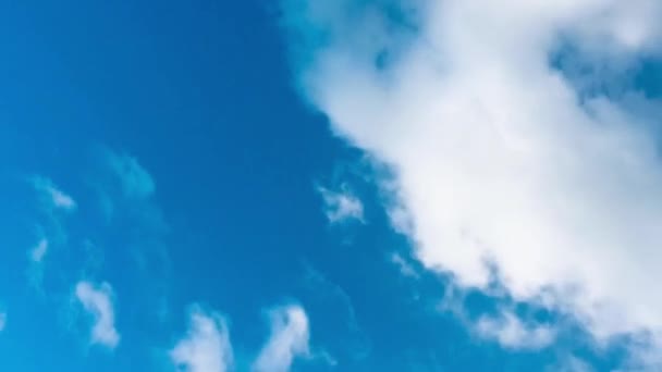 Хмари Небо Хмарний Пейзаж Проміжок Часу Фонове Відео Копіювальним Простором — стокове відео