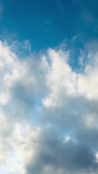 Nuvens Céu Cloudscape Tempo Lapso Fundo Estoque Imagens Vídeo Com — Vídeo de Stock