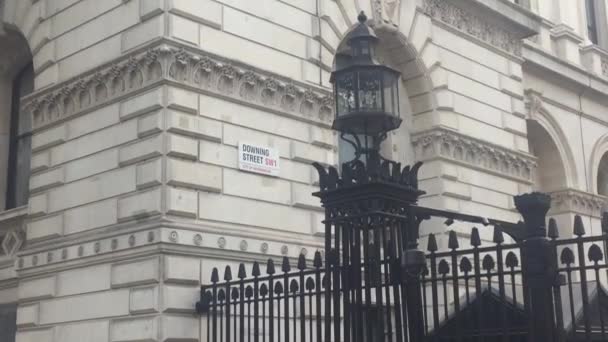 Downing Street London Storbritannien September 9Th 2019 Downing Street Westminster — Stockvideo