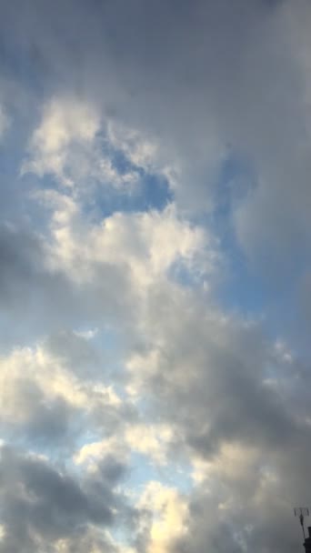 Felhők Felhő Idő Lapse Háttér Stock Videó Másolási Hely — Stock videók