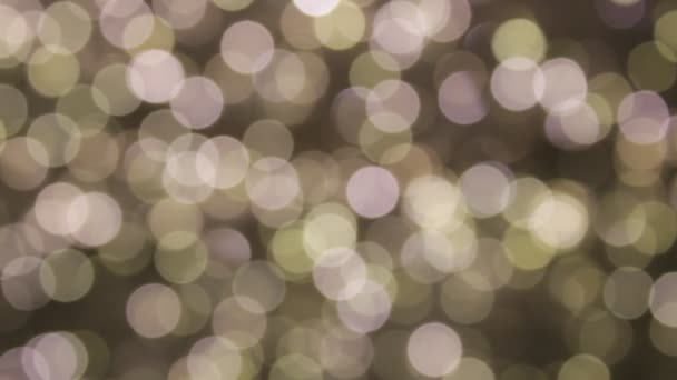 Oro Bokeh Luce Dorata Scintilla Sfondo Natale Stella Bagliore Loop — Video Stock