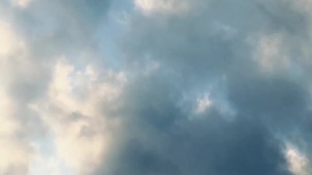 Nuages Ciel Paysage Nuageux Laps Temps Fond Stock Vidéo Avec — Video