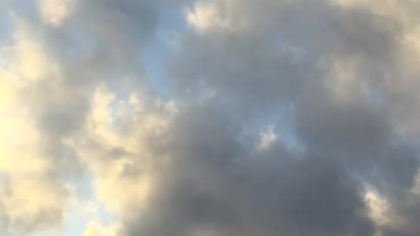 Nuages Ciel Paysage Nuageux Laps Temps Fond Stock Vidéo Avec — Video