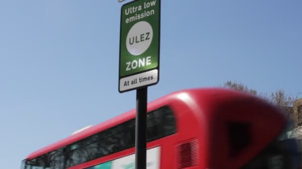 Ulez London April 2019 Ulez Ultra Low Emission Zone Charge — Stockvideo