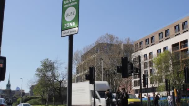 Ulez London April 2019 Ulez Ultra Low Emission Zone Charge — 图库视频影像