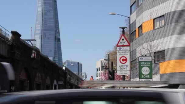 Ulez Londres Royaume Uni Avril 2019 Ulez Ultra Low Emission — Video