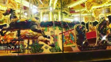Atlı karıncanın etrafında dolaş lunapark gezisi stok, video, klip,