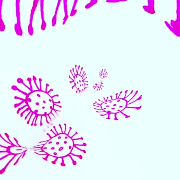 Coronavirus Covid Manşetleri Ngiltere Medya Kolajı Stok Video Görüntüleri — Stok video