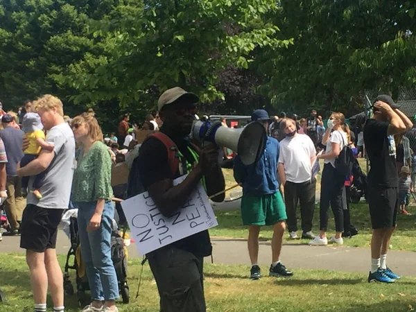 Londres Reino Unido 2020 Vida Los Negros Importa Protesta Los —  Fotos de Stock