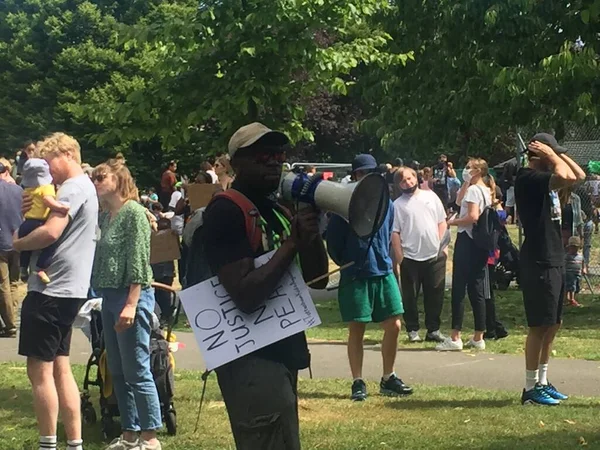 Londres Reino Unido 2020 Vida Los Negros Importa Protesta Los —  Fotos de Stock