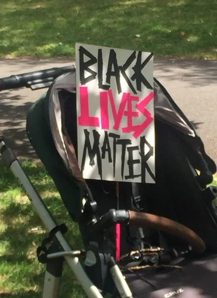 London 2020 Black Lives Matter Children Protest Tottenham Schools Haringey — Stock Photo, Image