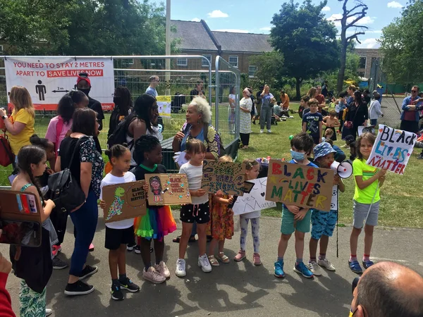 Londres Reino Unido 2020 Vida Los Negros Importa Protesta Los —  Fotos de Stock