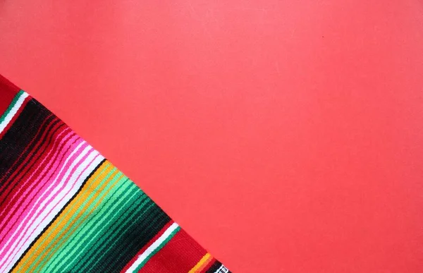 Poncho Messicano Cinco Mayo Tappeto Serape Fiesta Tradizionale Messico Sfondo — Foto Stock