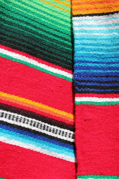 Poncho Mexikanischer Cinco Mayo Teppich Serape Fiesta Traditionellen Mexikanischen Hintergrund — Stockfoto