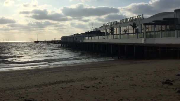 Clacton Pier Clacton Zicht Pier Clacton Aan Zee Essex Populaire — Stockvideo