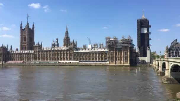 Parliament London 2020 Big Ben Houses Parliament Westminster Base Politics — 图库视频影像