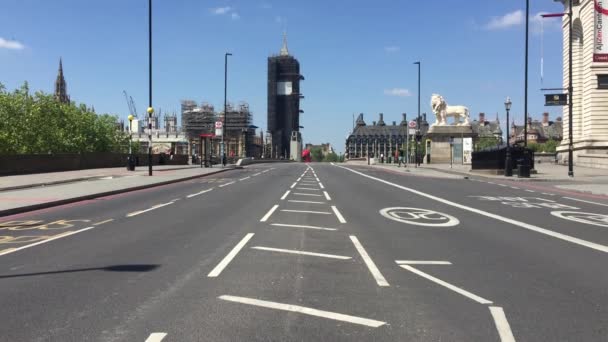 Parlamento Londra Regno Unito 2020 Ponte Westminster Big Ben Case — Video Stock