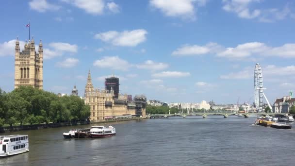 Parlament London Egyesült Királyság 2020 Big Ben Houses Parliament Westminster — Stock videók