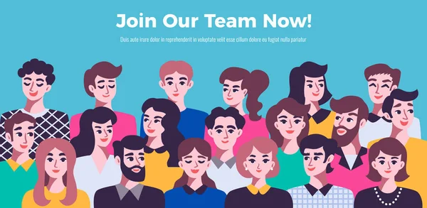 İnsanlar iletişim kavramı ve erkek avatarları ile. İş takım