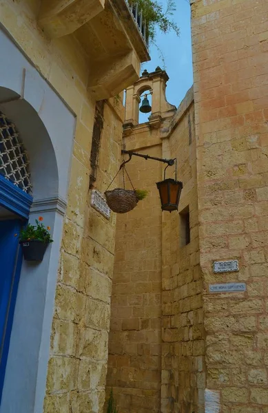 Oude Architectuur Van Mdina Malta — Stockfoto