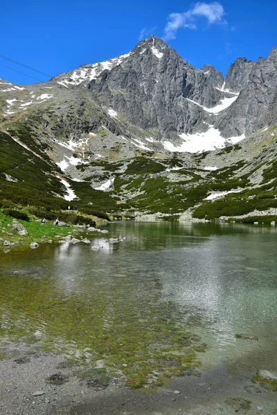 Höga Tatra-Skalnate Pleso och Lomnicky Stit — Stockfoto