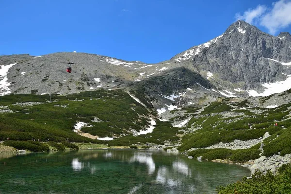 Yüksek Tatras - Skalnate pleso ve Lomnicky stit — Stok fotoğraf