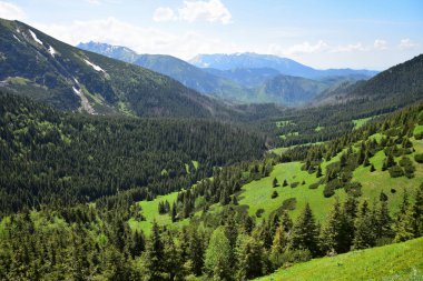Slovakya'da Belianske Tatry bir manzara.
