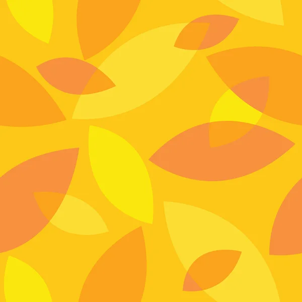 Motif Sans Couture Avec Des Feuilles Orange Jaune Pour Textile — Image vectorielle