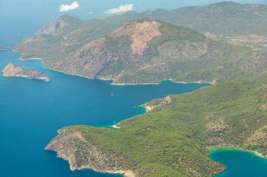 Ölüdeniz, Türkiye kıyılarında görünümünü