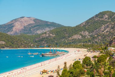 Panoramik Belcekiz Beach. Ölüdeniz, Blue Lagoon