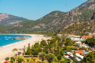 Panoramik Belcekiz Beach. Ölüdeniz, Blue Lagoon