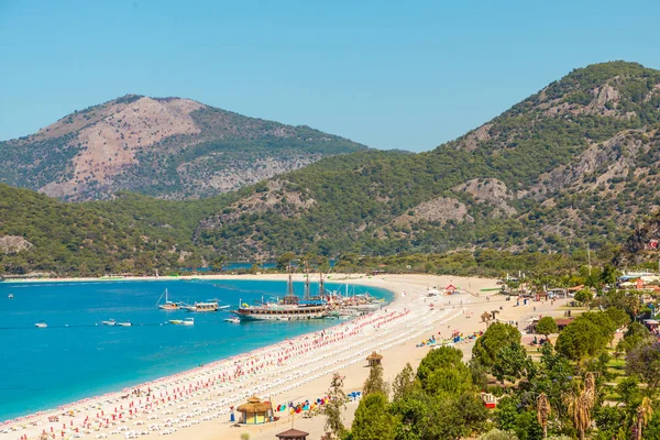 Panoramik Belcekiz Beach Ölüdeniz Blue Lagoon — Stok fotoğraf